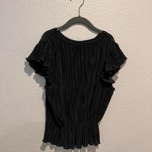 ASOS black pleated blouse size XS (I ripped the tag off)